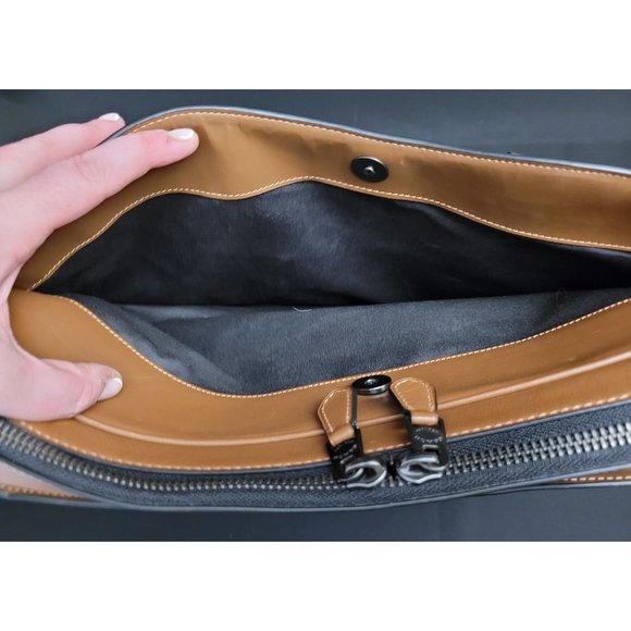 *SOLD* Coach Graham Slim Brief Laptop Bag Suitcase Leather LIKE NEW - Picture 6 of 12
